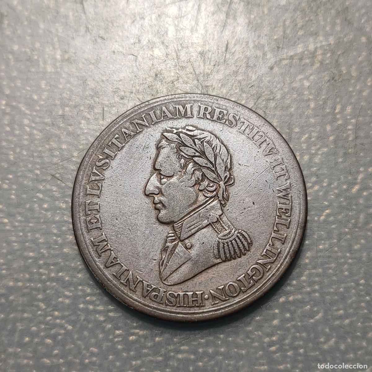 Medallas hist&oacute;ricas: TOKEN WELLINGTON ACU&Ntilde;ADO PARA LOWER CANADA 1813-1814