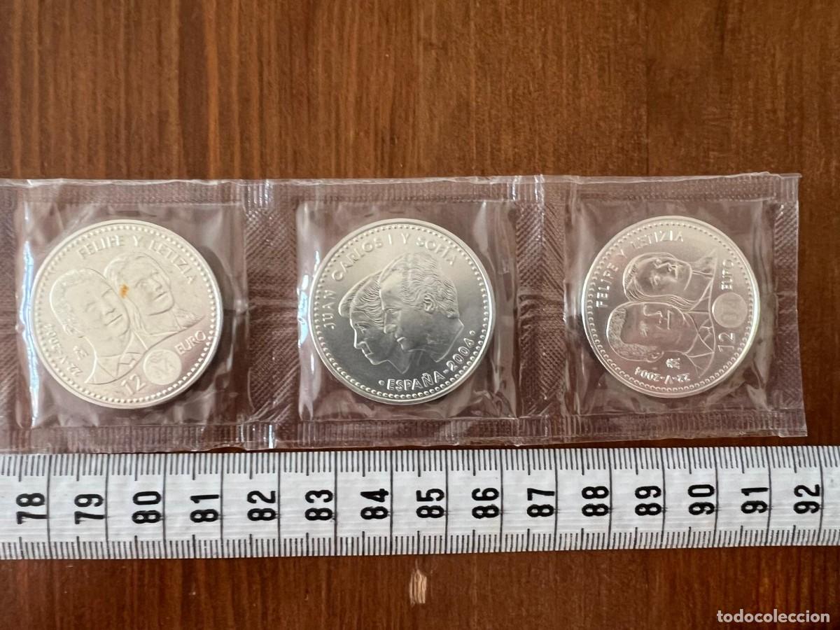 Medallas hist&oacute;ricas: Tres monedas conmemorativas oficiales de 12 Euros de Plata emitidas por Espa&ntilde;a en 2004