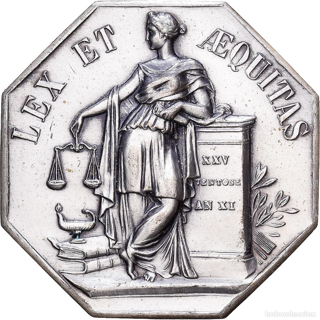 Medallas hist&oacute;ricas: [#1215582] Francia, zeton, Chambre D&eacute;partementale des Notaires du Nord, Plata, EBC