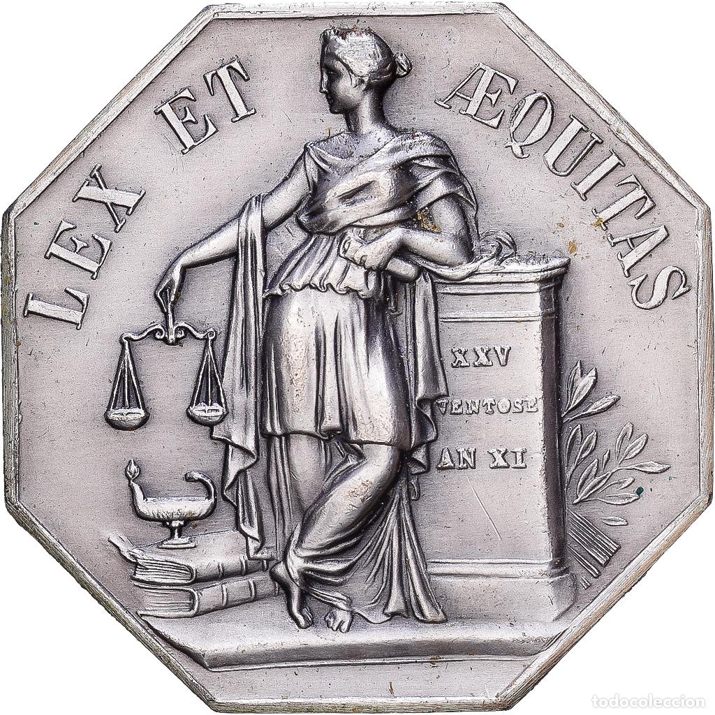 Medallas hist&oacute;ricas: [#1215580] Francia, zeton, Chambre D&eacute;partementale des Notaires du Nord, Plata, EBC