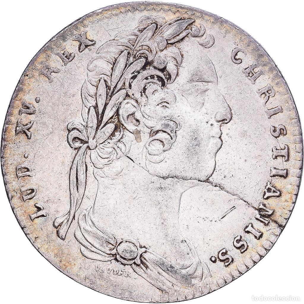 Medallas hist&oacute;ricas: [#1215626] Francia, zeton, Louis XV, &Eacute;tats de Bretagne, Rennes, 1732, Plata, MBC