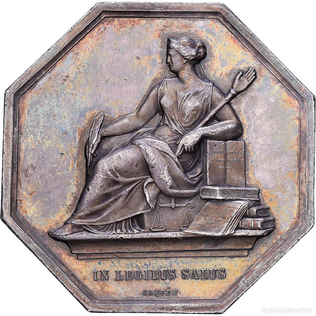 Medallas hist&oacute;ricas: [#1215615] Francia, zeton, Le Droit, Journal des Tribunaux, 1835, Plata, Caqu&eacute;, EBC