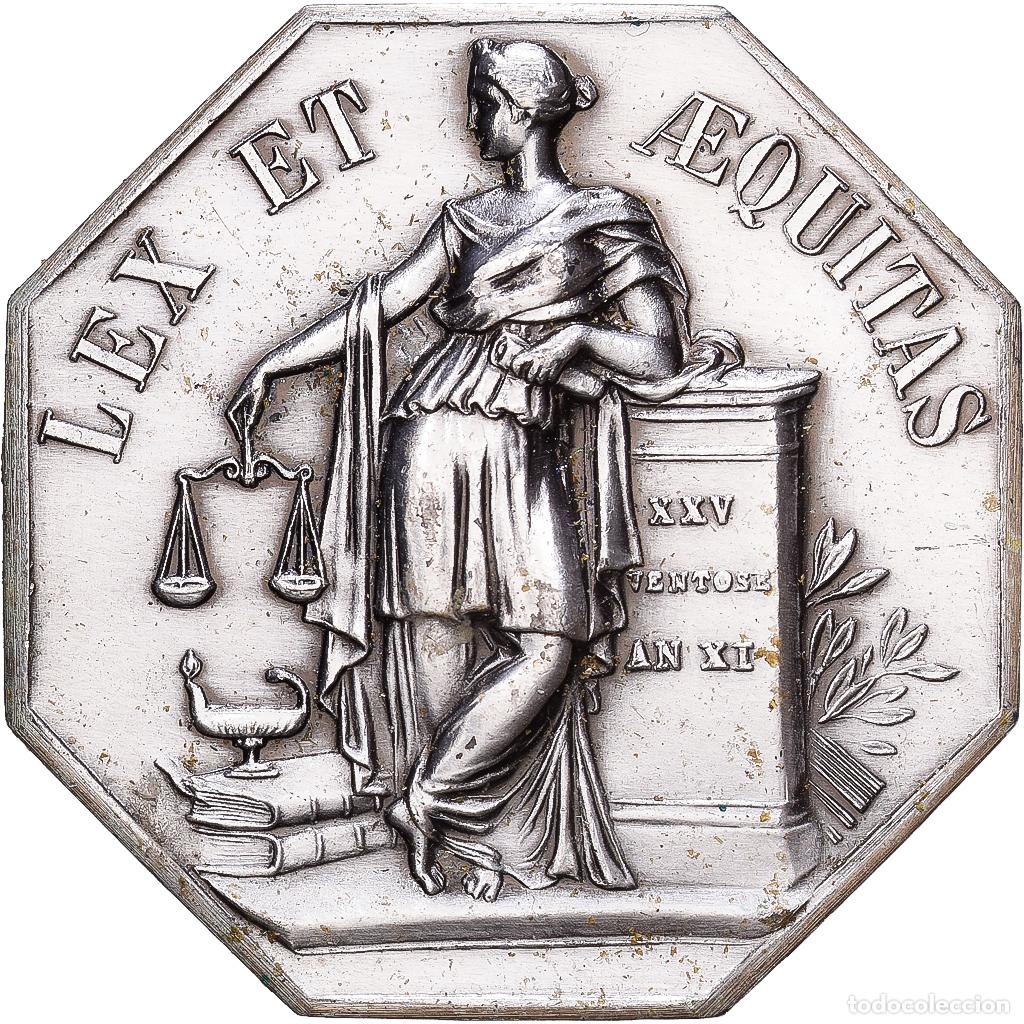 Medallas hist&oacute;ricas: [#1215581] Francia, zeton, Chambre D&eacute;partementale des Notaires du Nord, Plata, EBC