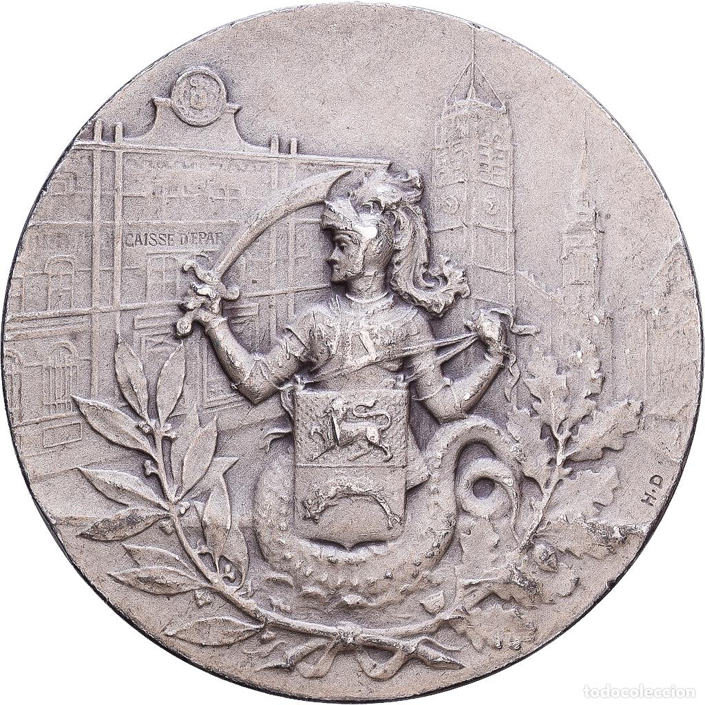 Medallas hist&oacute;ricas: [#1215199] Francia, zeton, Banques, Caisse d'Epargne de Dunkerque, Plata, Dubois.H, MBC+