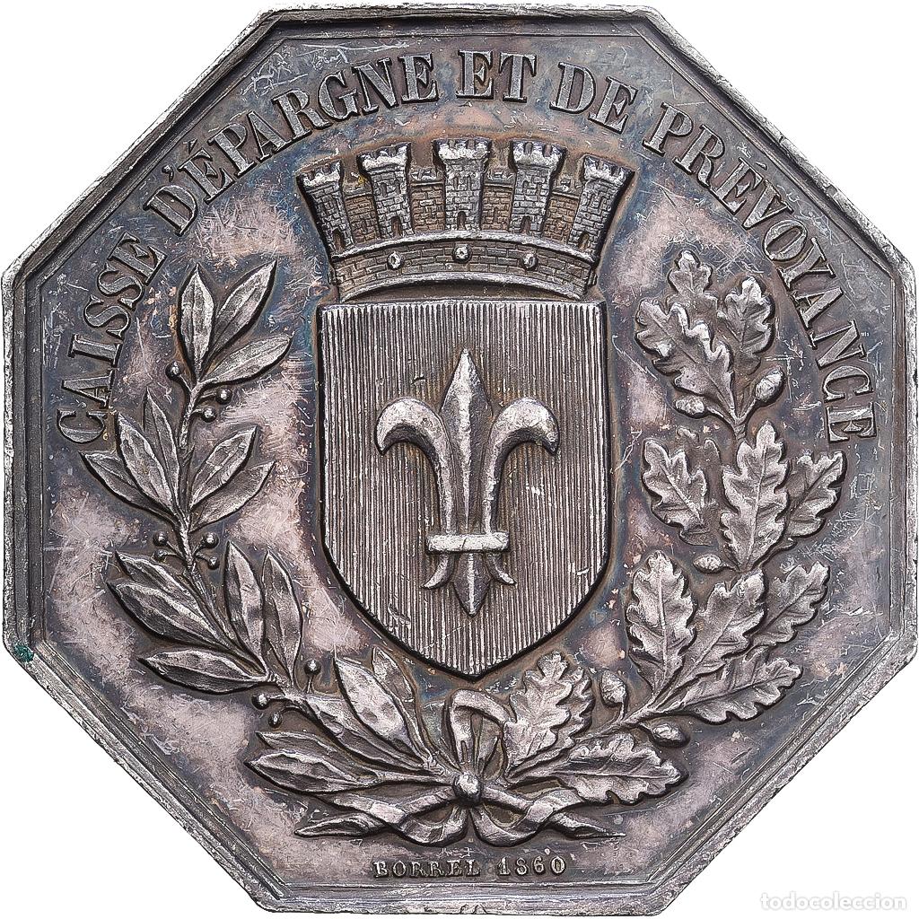 Medallas hist&oacute;ricas: [#1215458] Francia, zeton, Caisse d'&eacute;pargne et de pr&eacute;voyance de Lille, Plata, EBC