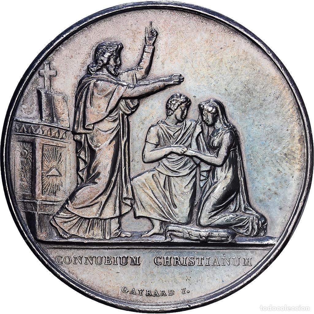 Medallas hist&oacute;ricas: [#1215212] Francia, medalla, Noces, Mariage, Religion, Plata, Gayrard, EBC