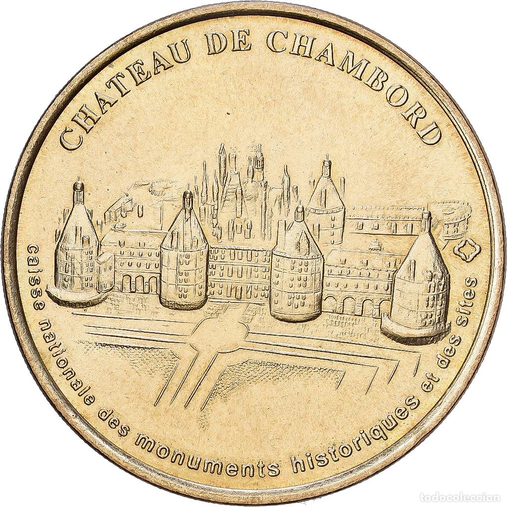 Medallas hist&oacute;ricas: [#1215272] Francia, zeton, Chambord - Chateau, 1998, Aluminio y cupron&iacute;quel, MBC+