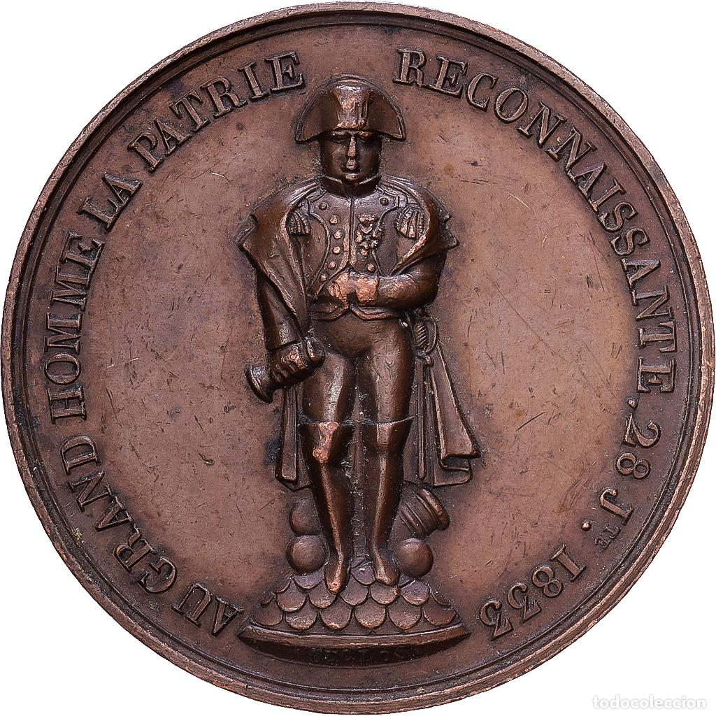 Medallas hist&oacute;ricas: [#1215288] Francia, medalla, Restauration de la statue de Napol&eacute;on par Louis-Philippe