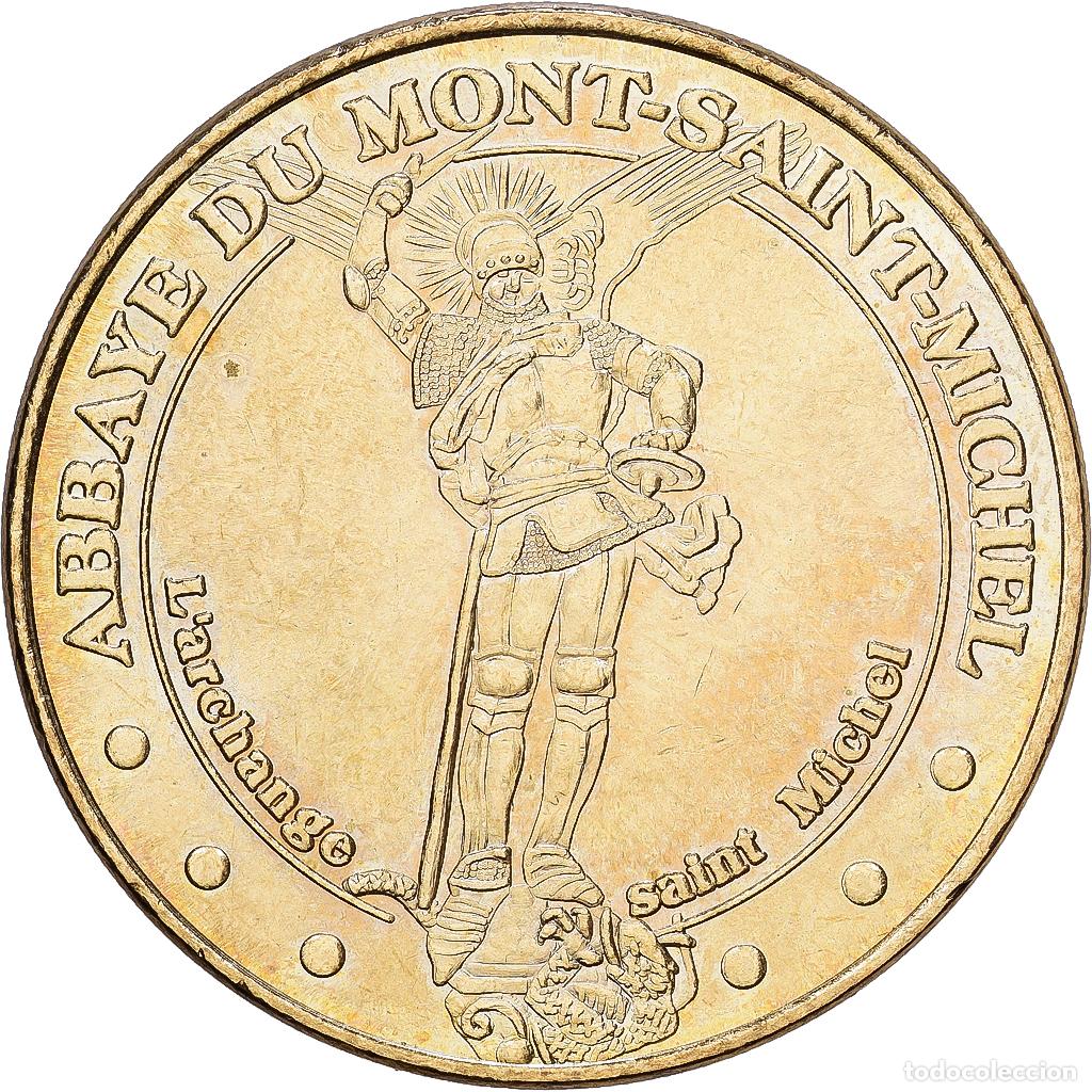Medallas hist&oacute;ricas: [#1215318] Francia, zeton, Abbaye du Mont Saint-Michel, 2008, Aluminio y cupron&iacute;quel, MDP