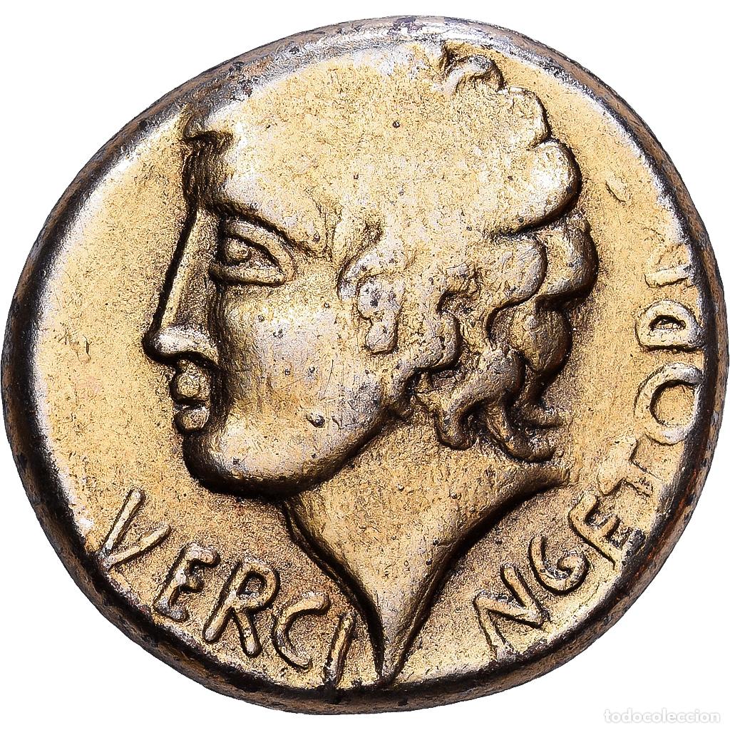 Medallas hist&oacute;ricas: [#1215344] Francia, zeton, Collection BP, Vercing&eacute;torix, Stat&egrave;re, Cobre, MBC