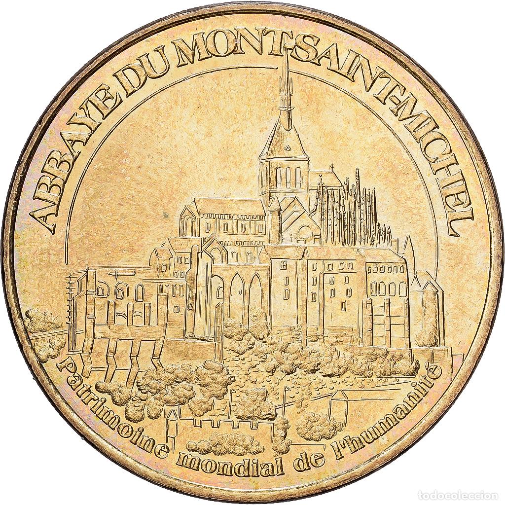 Medallas hist&oacute;ricas: [#1215316] Francia, zeton, Abbaye du Mont Saint-Michel, 2007, Aluminio y cupron&iacute;quel, MDP