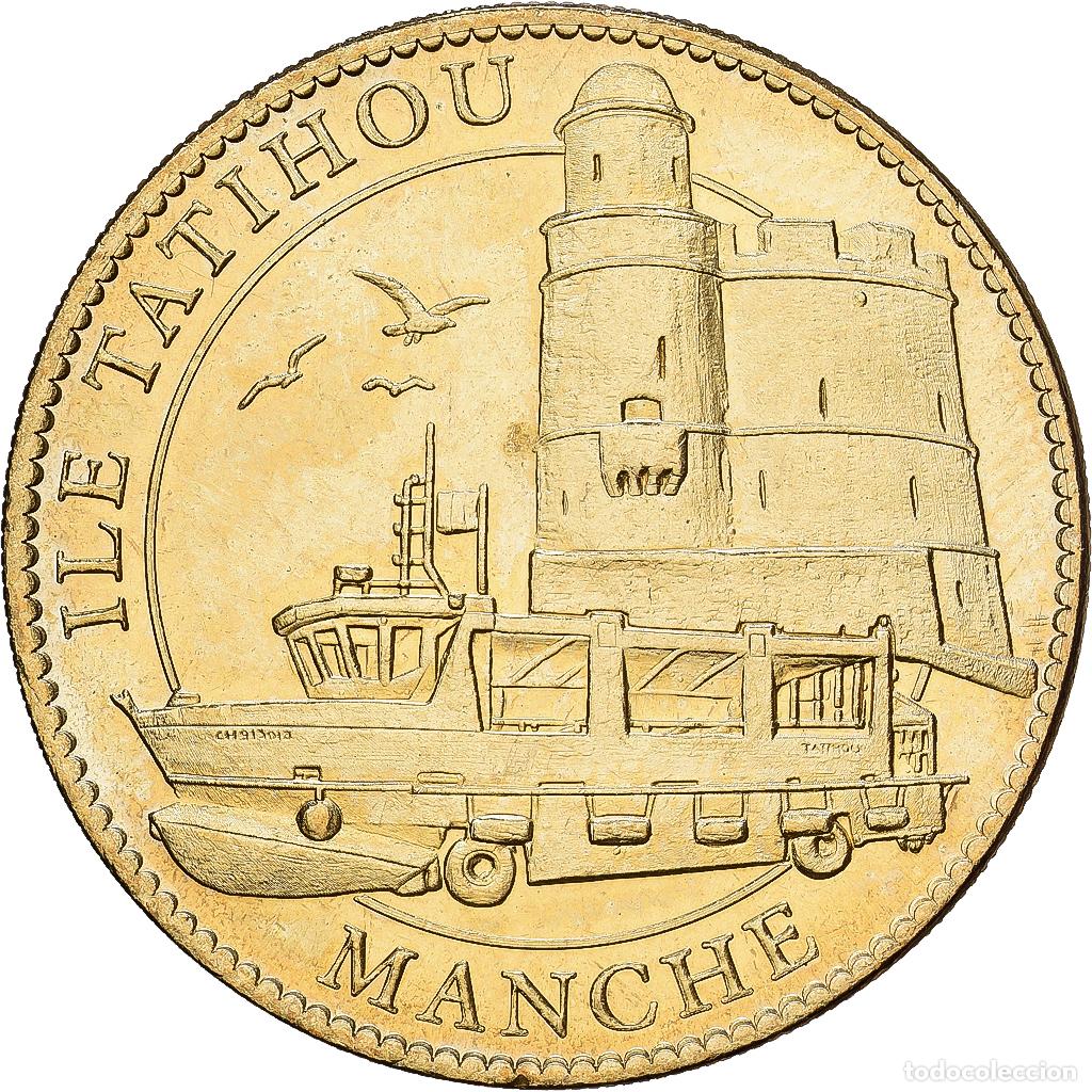 Medallas hist&oacute;ricas: [#1215322] Francia, zeton, Ile Tatihou, Manche, 2014, Aluminio y cupron&iacute;quel, Arthus