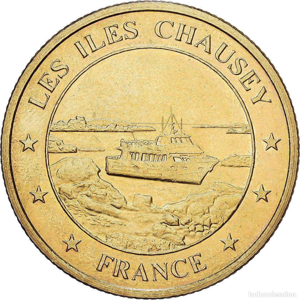 Medallas hist&oacute;ricas: [#1215323] Francia, zeton, Les Iles Chausey, Aluminio y cupron&iacute;quel, M&eacute;dailles et