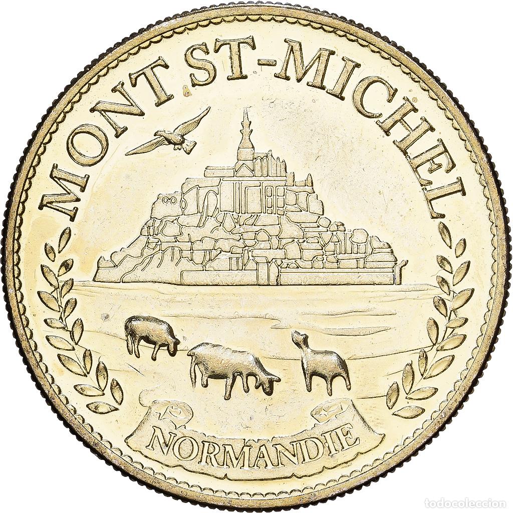 Medallas hist&oacute;ricas: [#1215326] Francia, zeton, Le Mont Saint-Michel, Aluminio y cupron&iacute;quel, MBC
