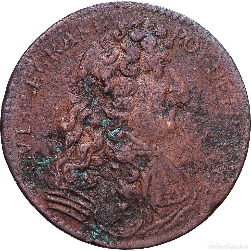 Medallas hist&oacute;ricas: [#1215368] Francia, zeton, Ordinaire des Guerres, Paparel Tr&eacute;sorier, n.d., Cobre, BC+