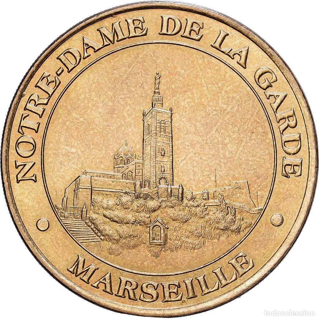 Medallas hist&oacute;ricas: [#1215367] Francia, zeton, Notre-Dame de la Garde, 2002, Aluminio y cupron&iacute;quel, MDP, EBC