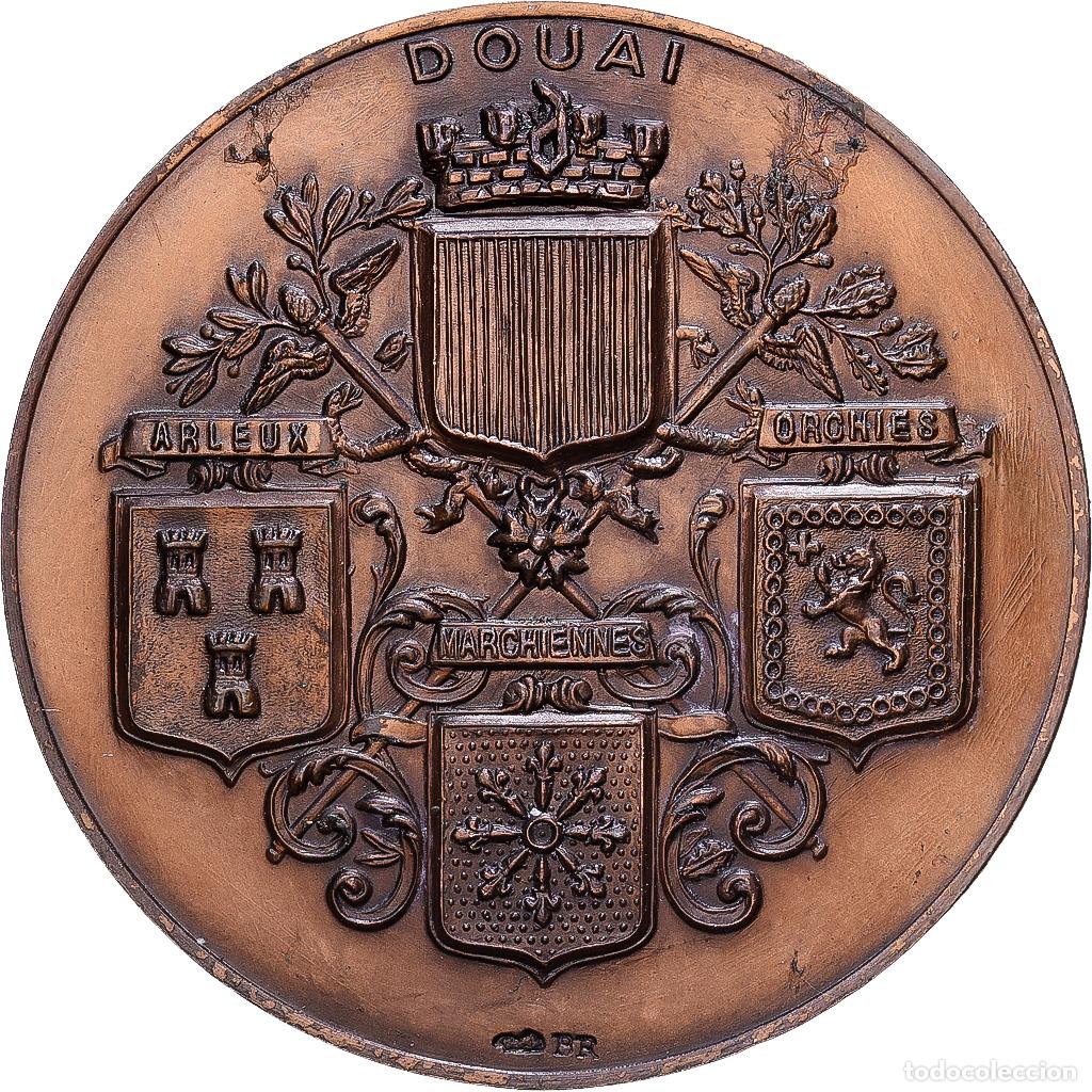 Medallas hist&oacute;ricas: [#1215369] Francia, medalla, Chambre de Commerce., Bronce, Douai, MBC