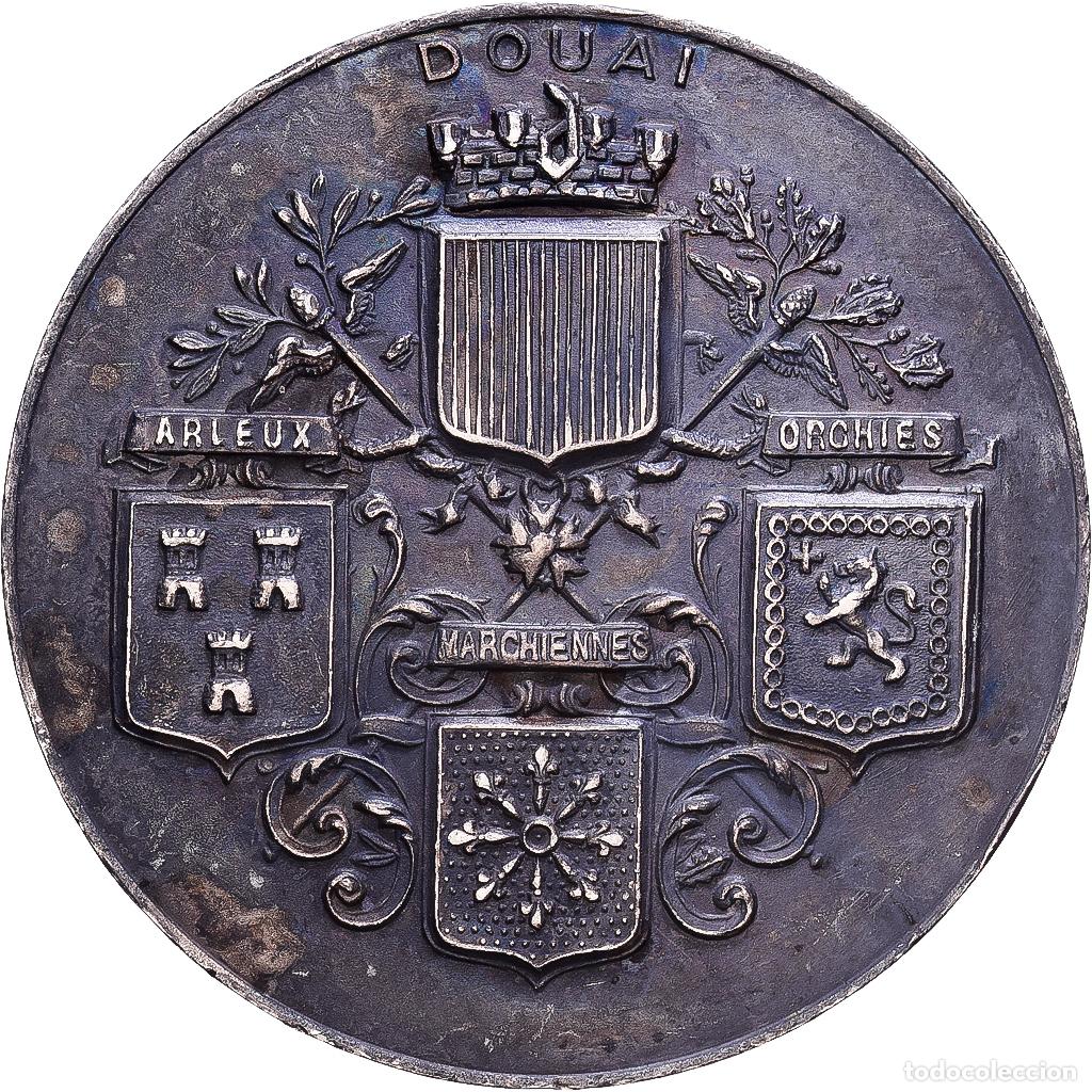 Medallas hist&oacute;ricas: [#1215370] Francia, medalla, Chambre de Commerce., Plata, Douai, MBC
