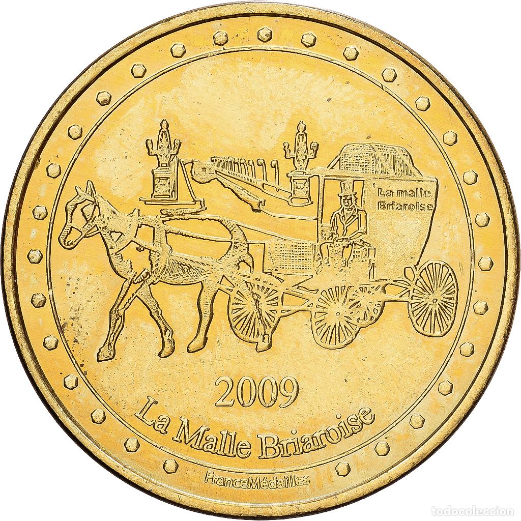 Medallas hist&oacute;ricas: [#1215380] Francia, zeton, Eglise de Briare, Loiret, 2009, Aluminio y cupron&iacute;quel, EBC