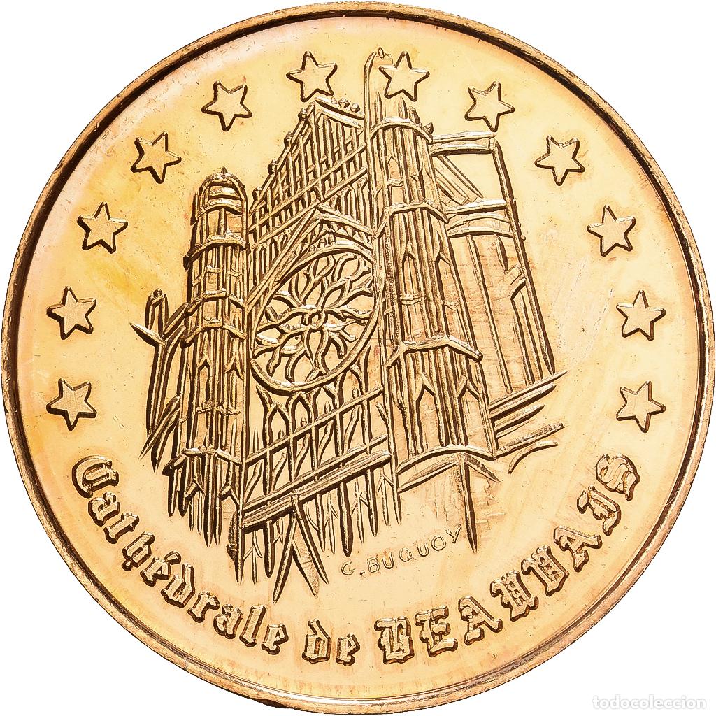 Medallas hist&oacute;ricas: [#1215414] Francia, zeton, 1 Euro de Beauvais, 1997, Cupronickel, Cardot, SC