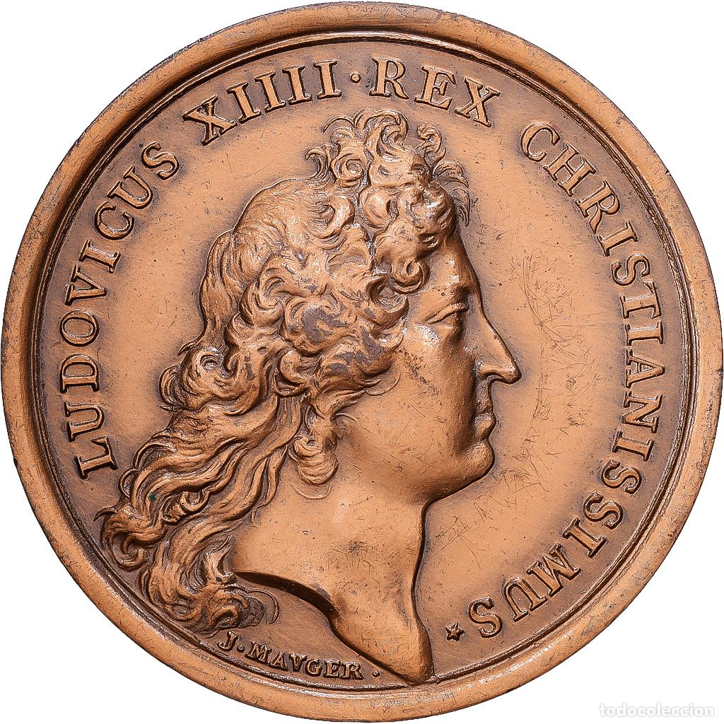 Medallas hist&oacute;ricas: [#1215594] Francia, medalla, Louis XIV, Prise de Douai, MDP, Bronce, Mauger, Restrike, EBC