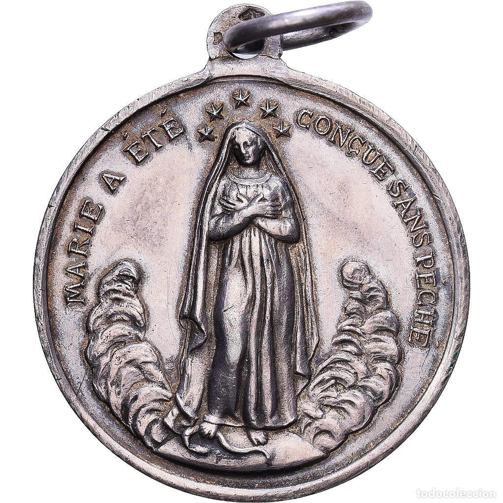 Medallas hist&oacute;ricas: [#1215593] Francia, medalla, Marie, Coeur sacr&eacute; de J&eacute;sus, Plata, EBC