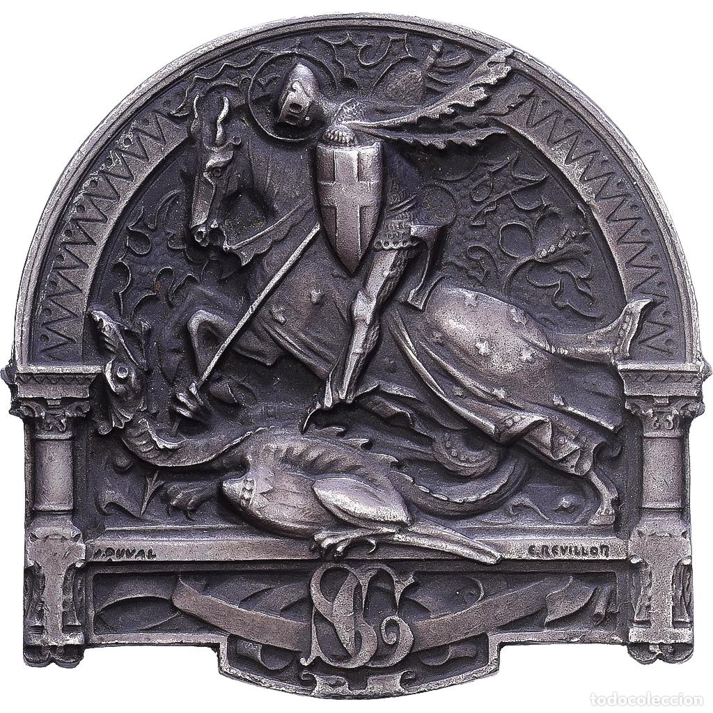 Medallas hist&oacute;ricas: [#1215625] Francia, medalla, Napol&eacute;on III, Religion, Saint Georges, Saint Patron de la