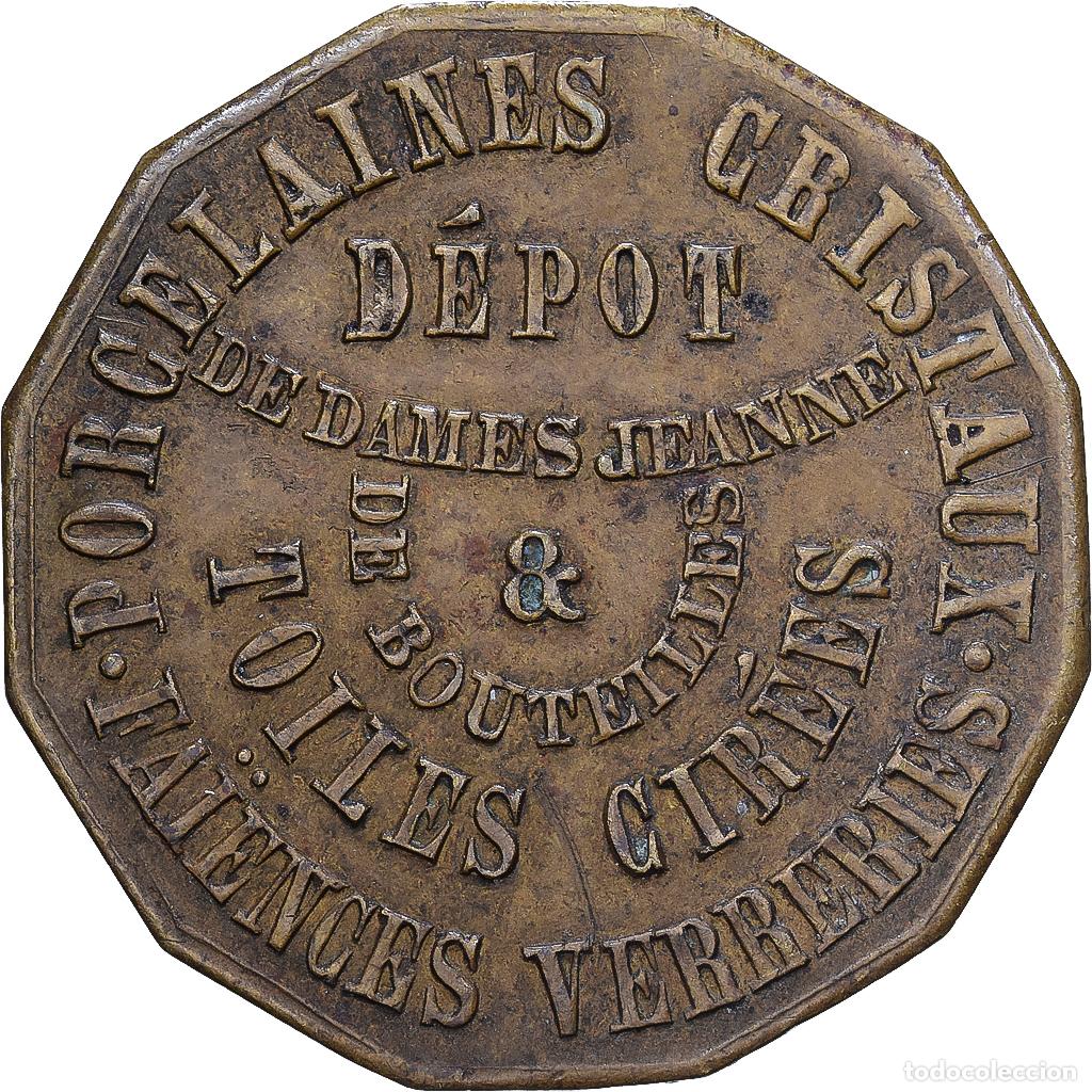 Medallas hist&oacute;ricas: [#1215637] Francia, zeton, G.G.Reiffinger, Le Havre, Lat&oacute;n, MBC