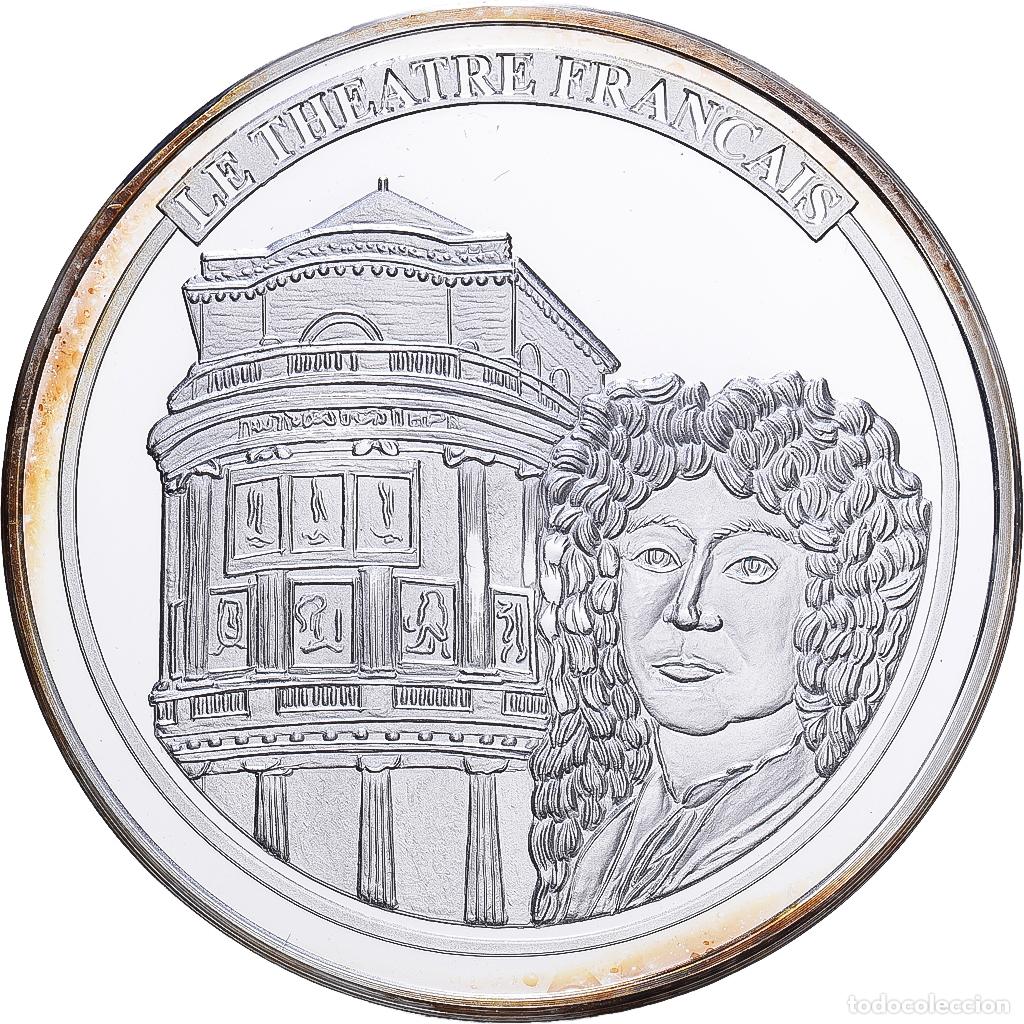 Medallas hist&oacute;ricas: [#1215677] Francia, medalla, Monuments de Paris, Le Th&eacute;&acirc;tre Fran&ccedil;ais, Copper Plated