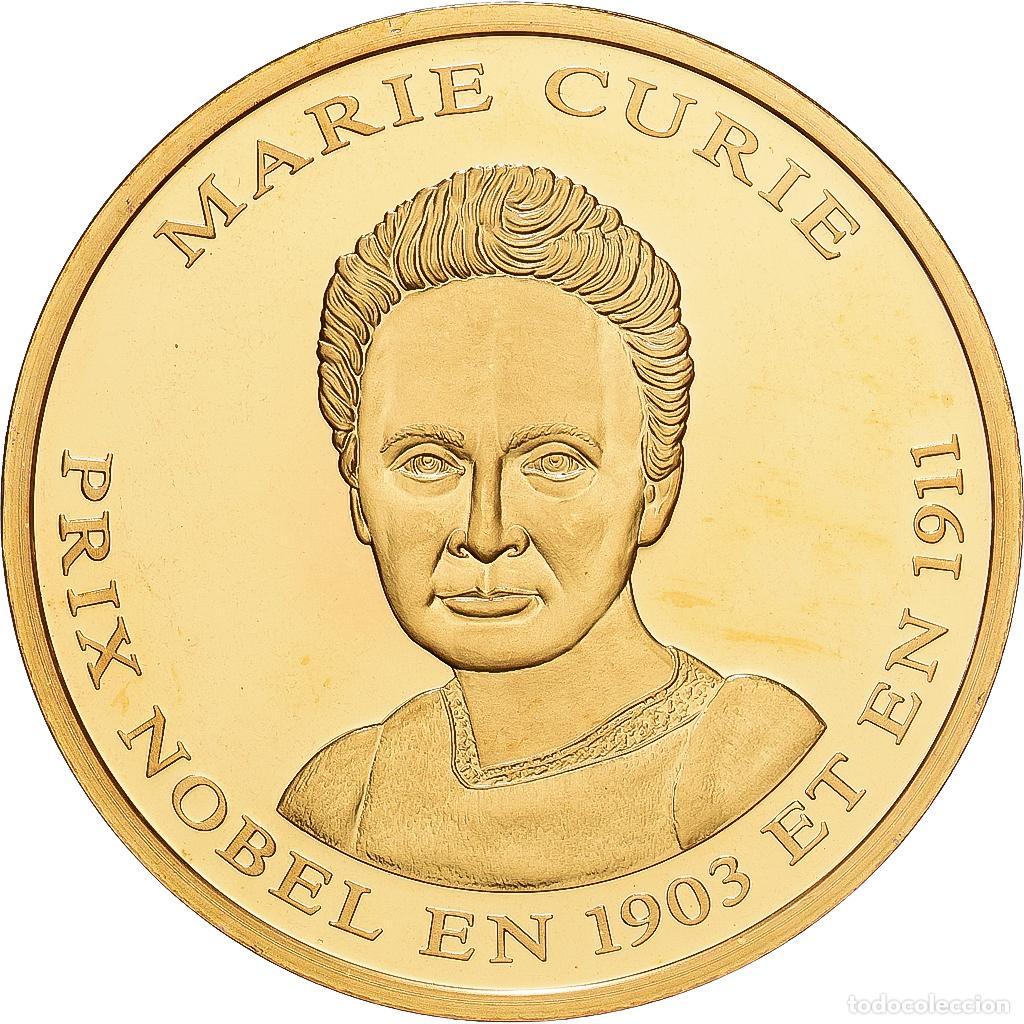 Medallas hist&oacute;ricas: [#1215701] Francia, medalla, Marie Curie, Copper Gilt, FDC