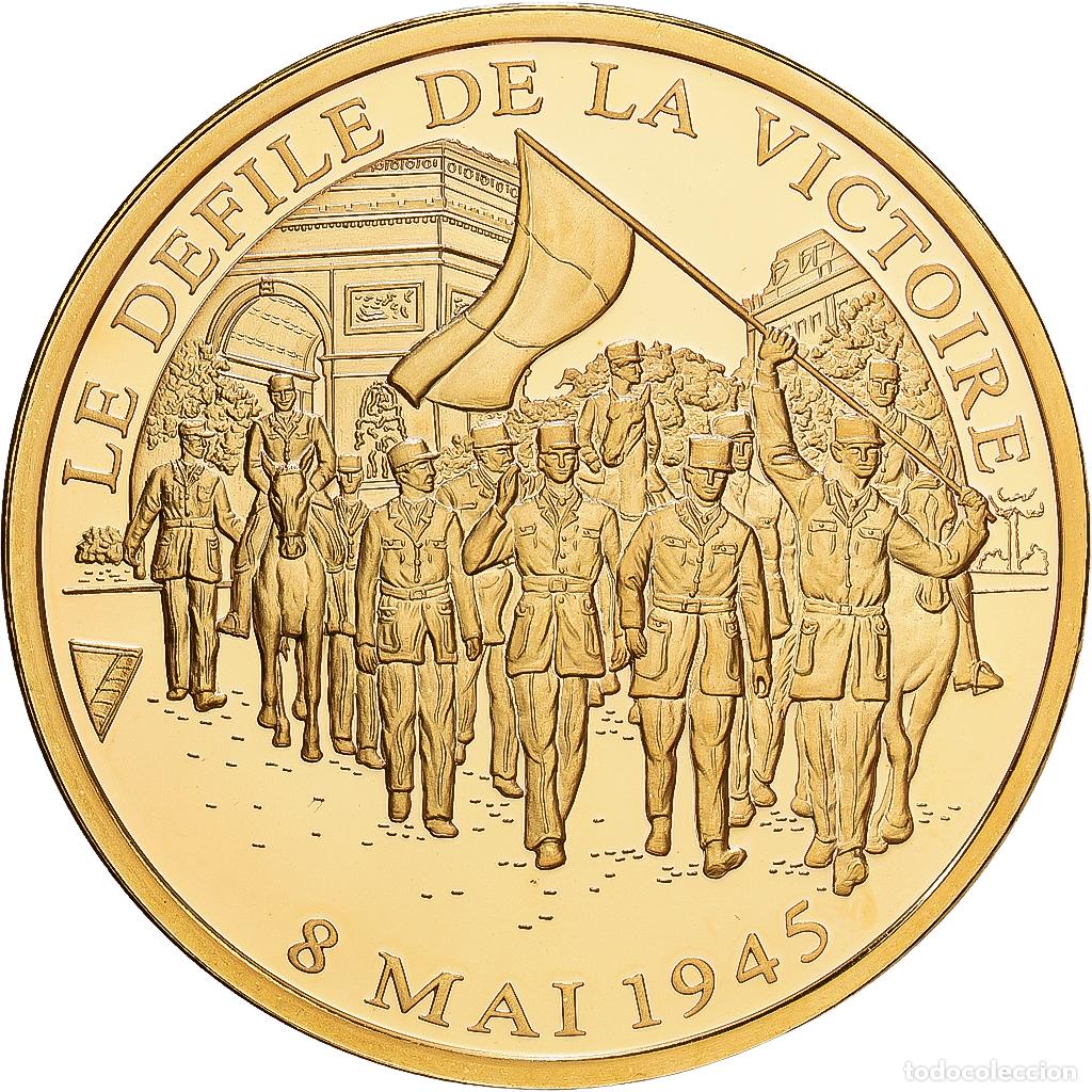 Medallas hist&oacute;ricas: [#1215700] Francia, medalla, D&eacute;fil&eacute; de la Victoire, Copper Gilt, FDC