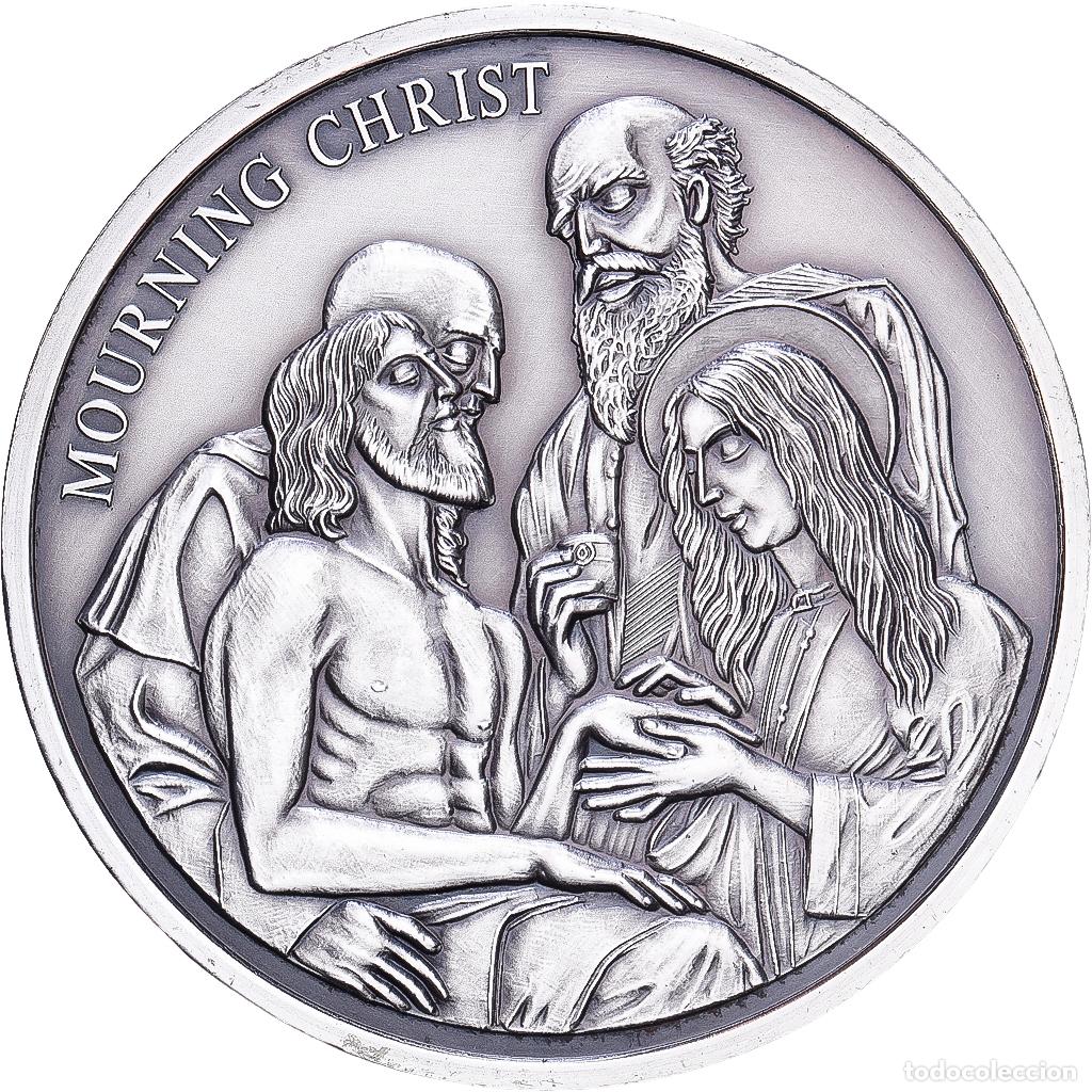 Medallas hist&oacute;ricas: [#1215693] Francia, medalla, Mourning Christ, Plata chapada en cobre, SC+