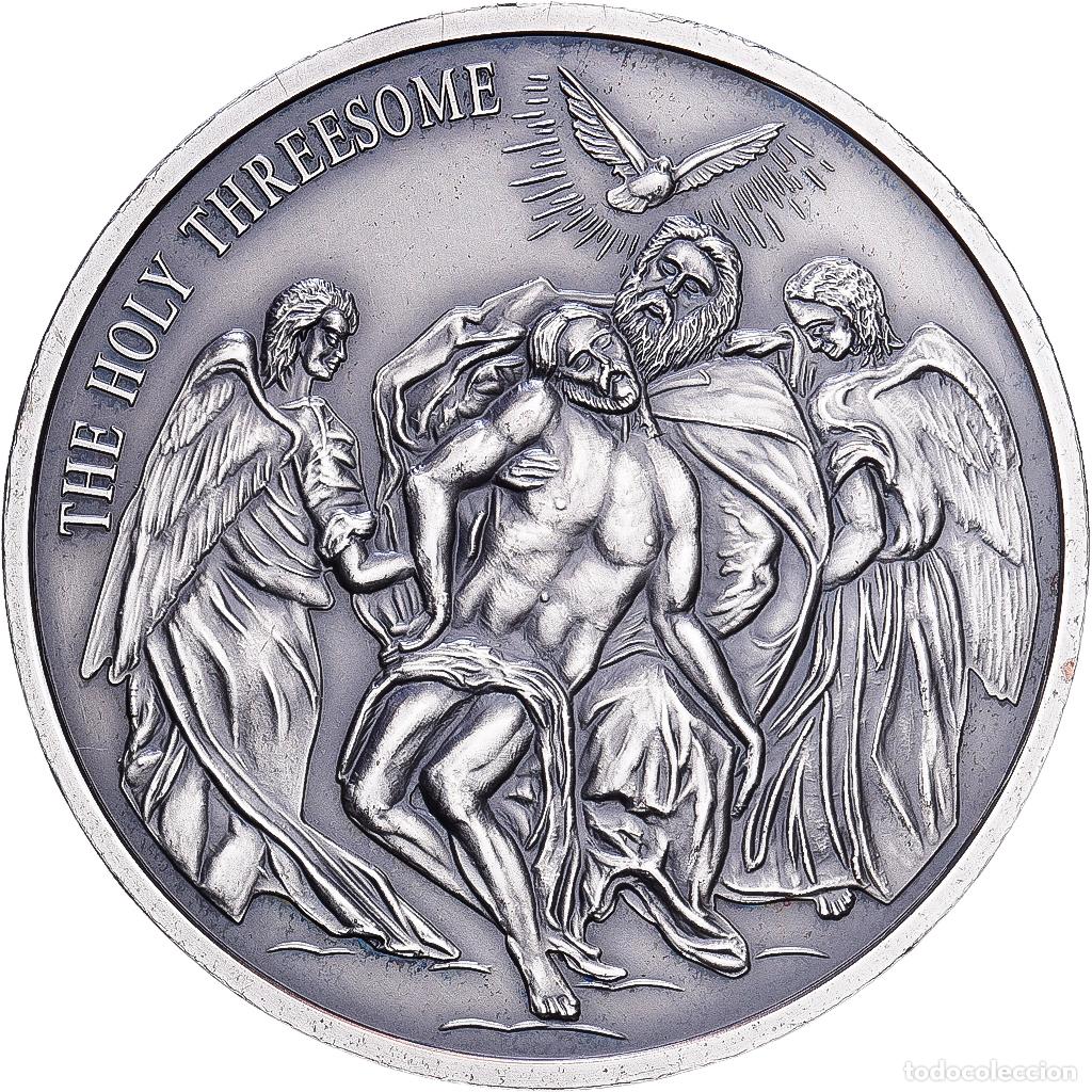 Medallas hist&oacute;ricas: [#1215692] Francia, medalla, The Holy Threesome, Plata chapada en cobre, SC+