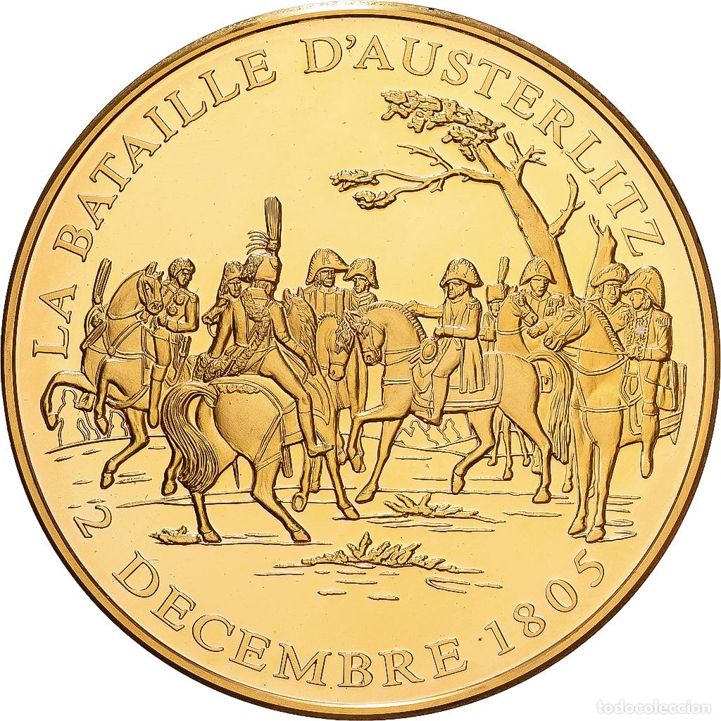 Medallas hist&oacute;ricas: [#1215702] Francia, medalla, Bataille d'Austerlitz, Copper Gilt, FDC