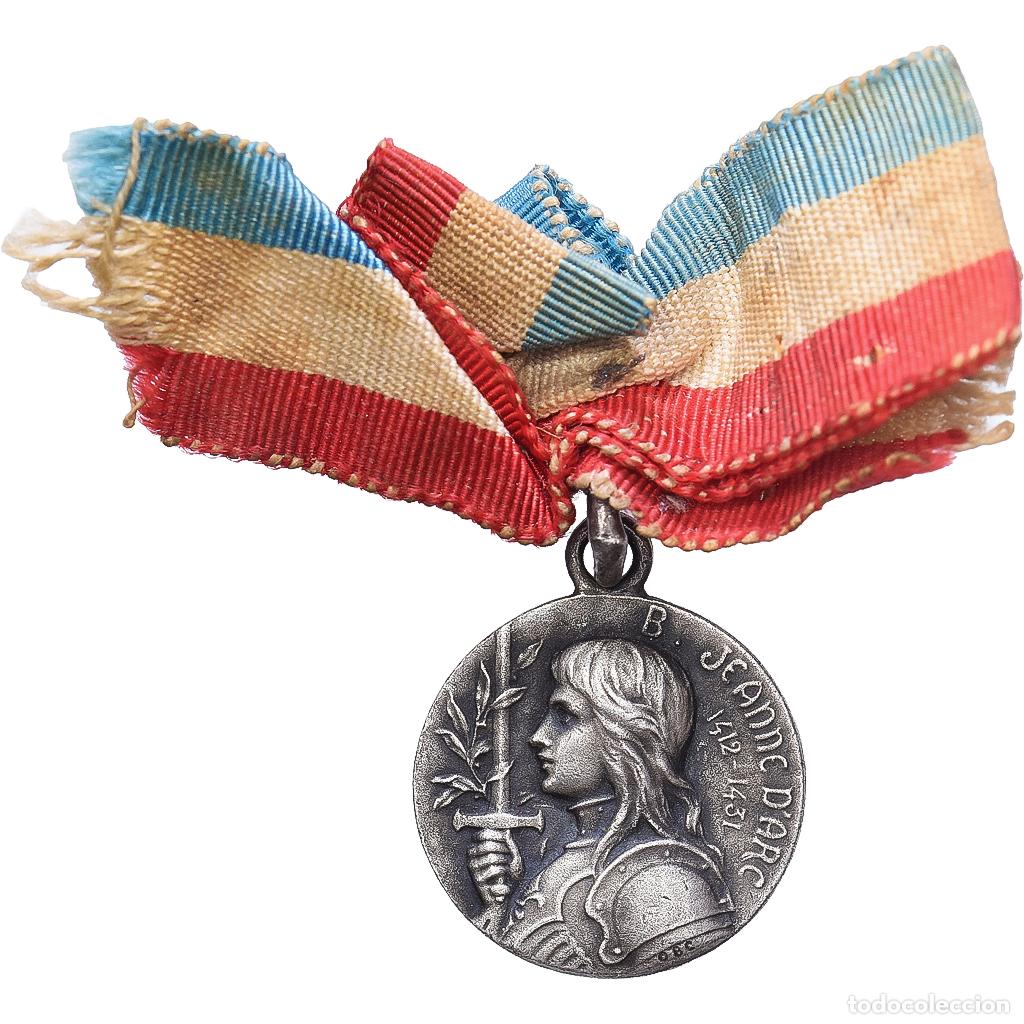 Medallas hist&oacute;ricas: [#1215720] Francia, medalla, Jeanne d'Arc, Bronce plateado, MBC