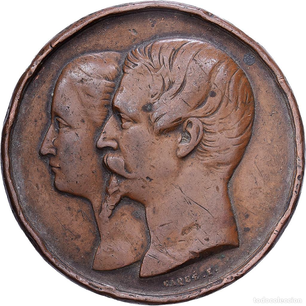 Medallas hist&oacute;ricas: [#1215732] Francia, medalla, Napol&eacute;on III, Maison la Belle Jardini&egrave;re, Bronce, Caqu&eacute;