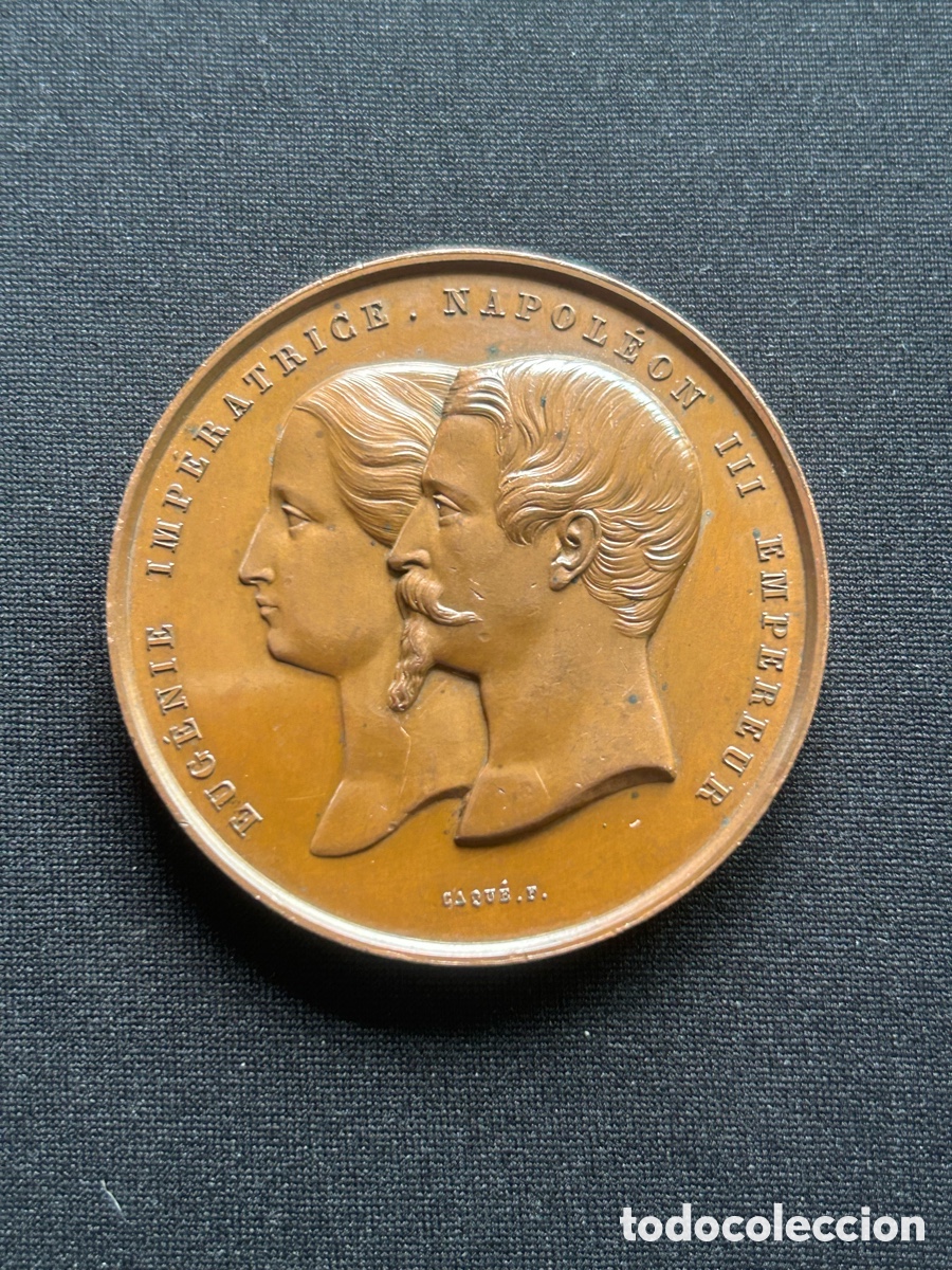 Medallas hist&oacute;ricas: Medalla conmemorativa de la Exposici&oacute;n Universal de Par&iacute;s de 1855