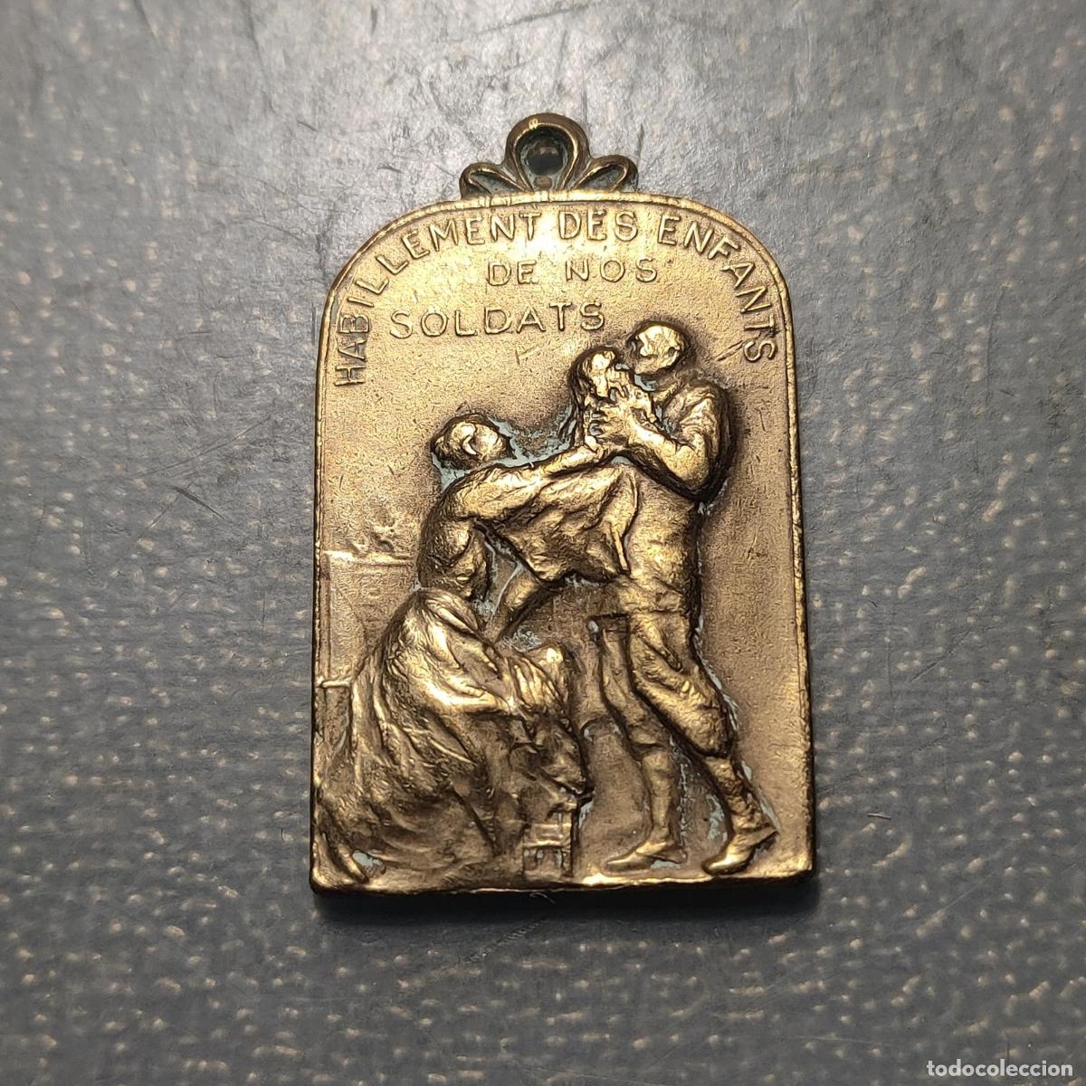 Medallas hist&oacute;ricas: MEDALLA BELGICA 1918 I GUERRA MUNDIAL ROPA PARA LOS HIJOS DE NUESTROS SOLDADOS