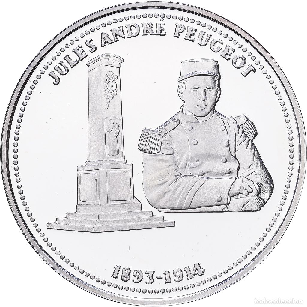 Medallas hist&oacute;ricas: [#1216534] Francia, medalla, Centenaire Premi&egrave;re Guerre Mondiale, Jules-Andr&eacute; Peugeot