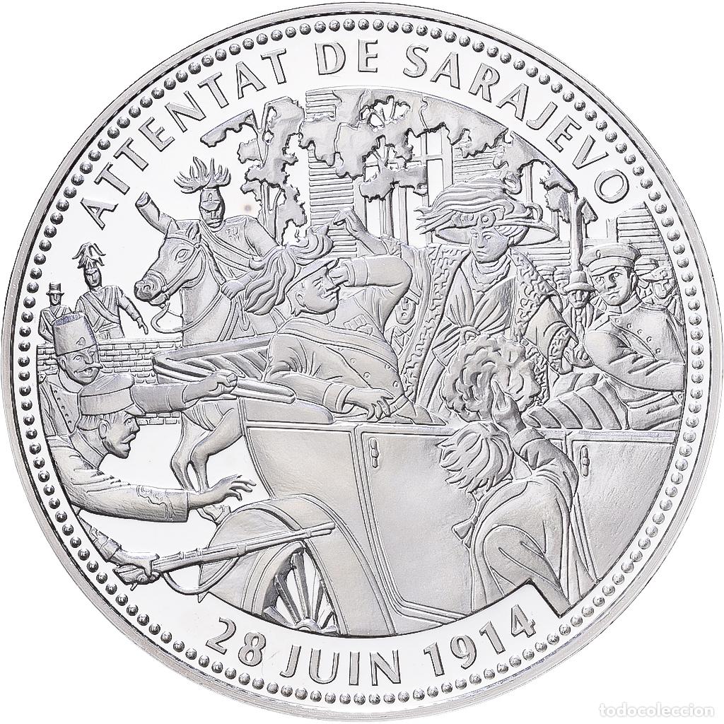 Medallas hist&oacute;ricas: [#1216535] Francia, medalla, Centenaire Premi&egrave;re Guerre Mondiale, Attentat de Sarajevo