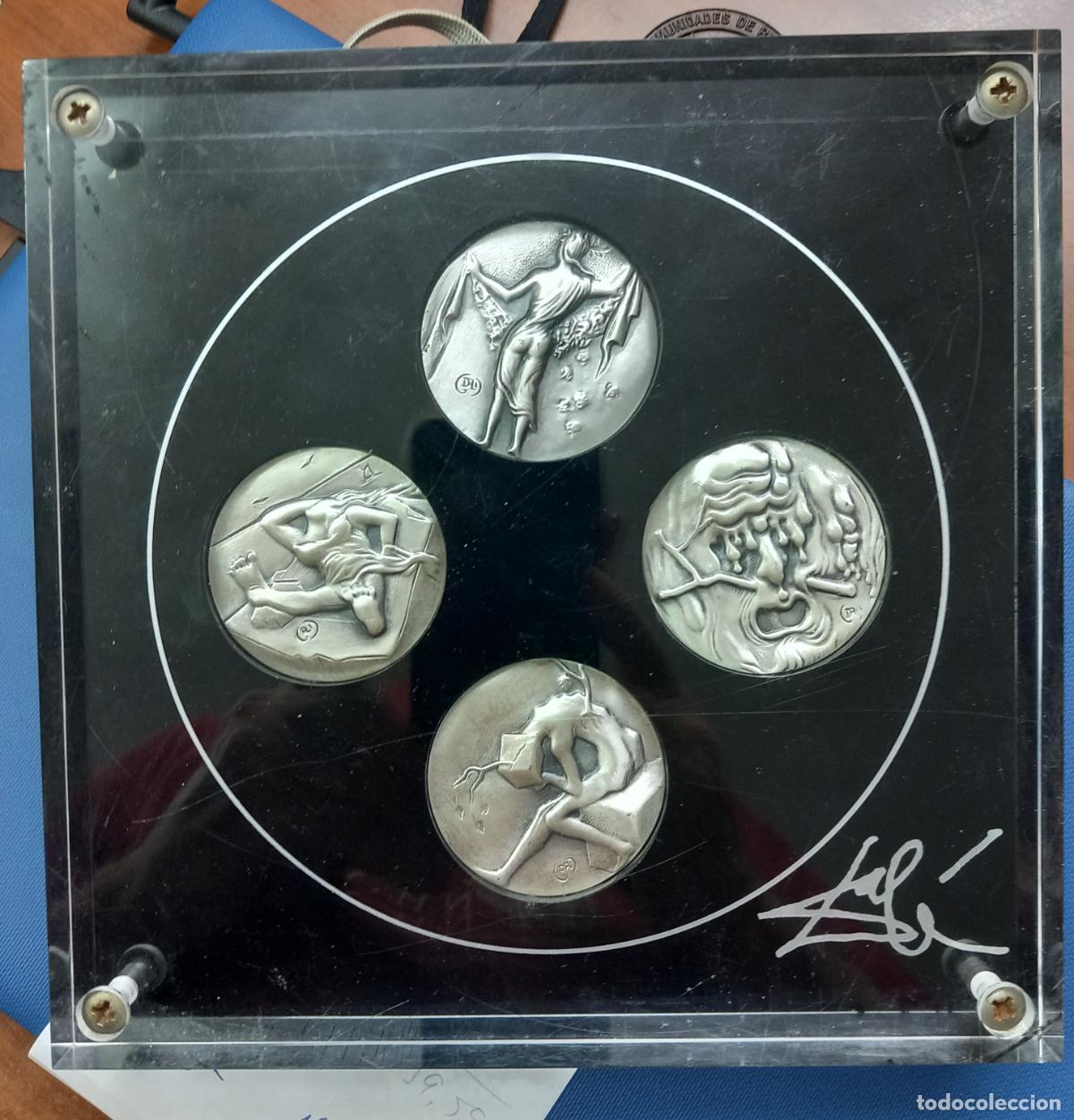 Medallas hist&oacute;ricas: SALVADOR DALI - LAS CUATRO ESTACIONES - 1979 - PLATA PURA 999