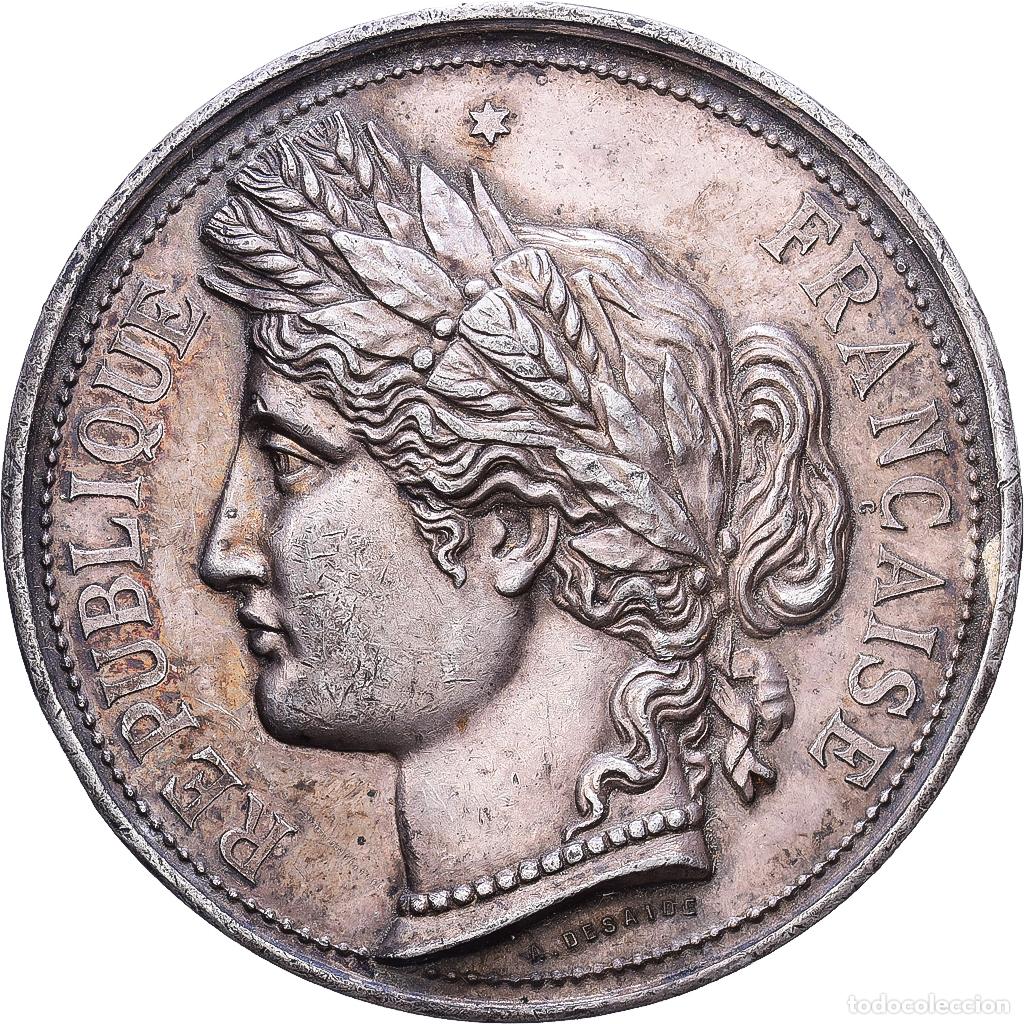 Medallas hist&oacute;ricas: [#1216681] Francia, medalla, Soci&eacute;t&eacute; d'Agriculture de Saint-Pol, 1890, Plata, Desaide