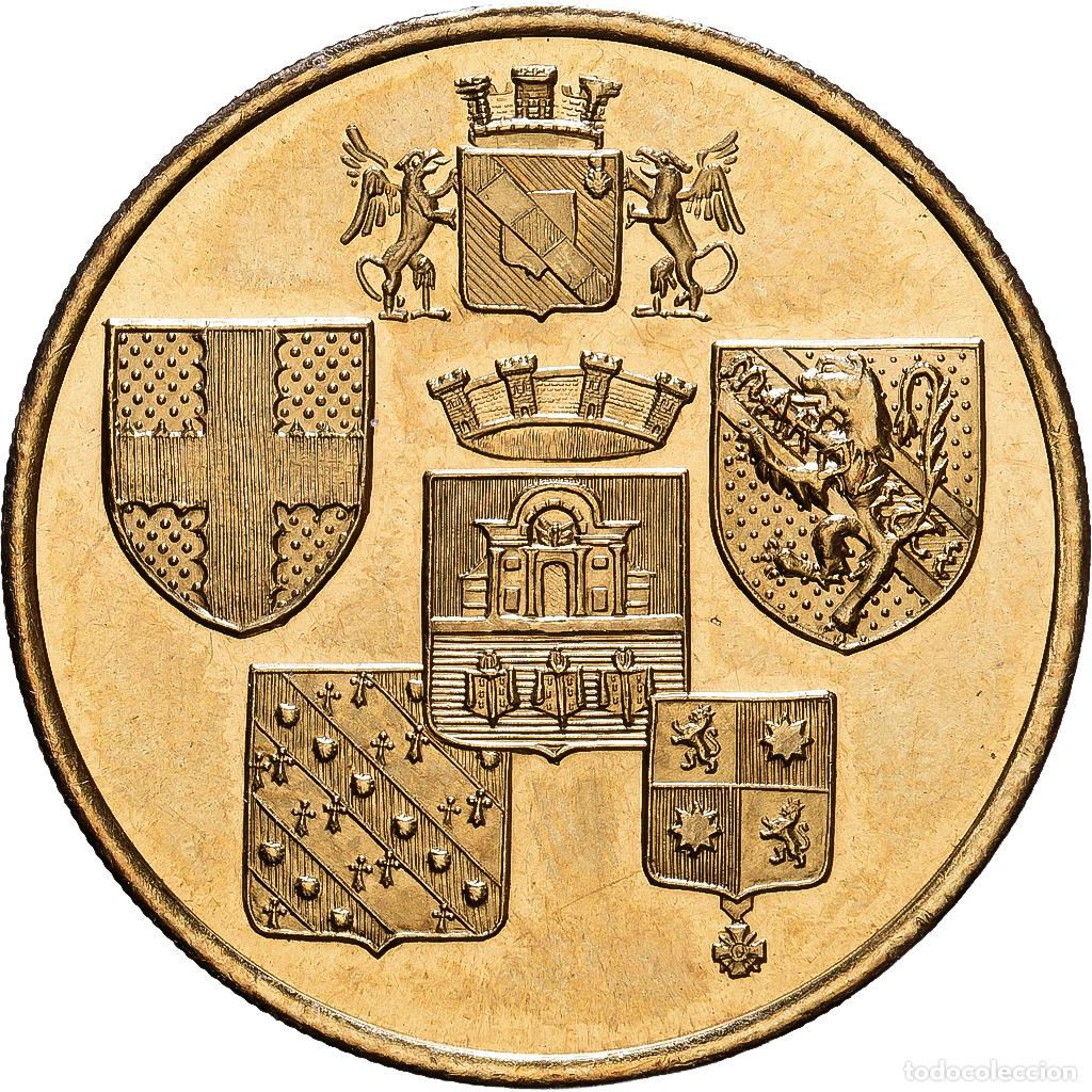 Medallas hist&oacute;ricas: [#1215868] Francia, zeton, 1 Euro de l'Alliance Nord-Ouest, 1998, Lat&oacute;n, SC