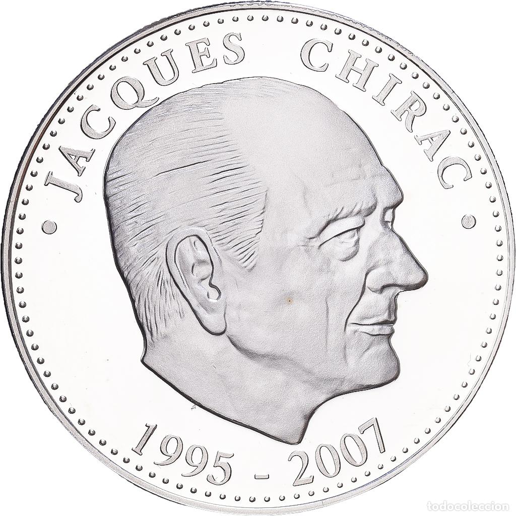 Medallas hist&oacute;ricas: [#1216301] Francia, medalla, Les Pr&eacute;sidents de la R&eacute;publique, Jacques Chirac, 2007