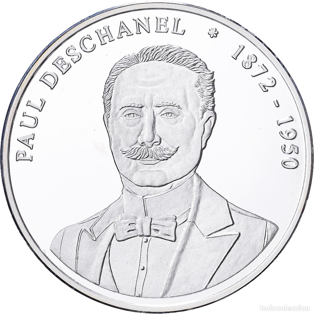 Medallas hist&oacute;ricas: [#1216389] Francia, medalla, Les Pr&eacute;sidents de la R&eacute;publique, Paul Deschanel, Plata, SC+