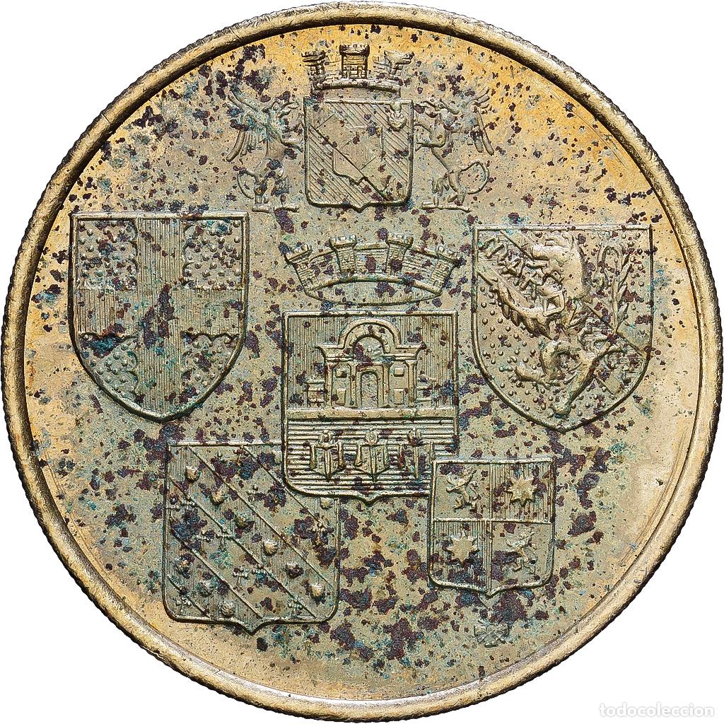 Medallas hist&oacute;ricas: [#1215938] Francia, zeton, 1 Euro de l'Alliance Nord-Ouest, 1998, Lat&oacute;n, MBC
