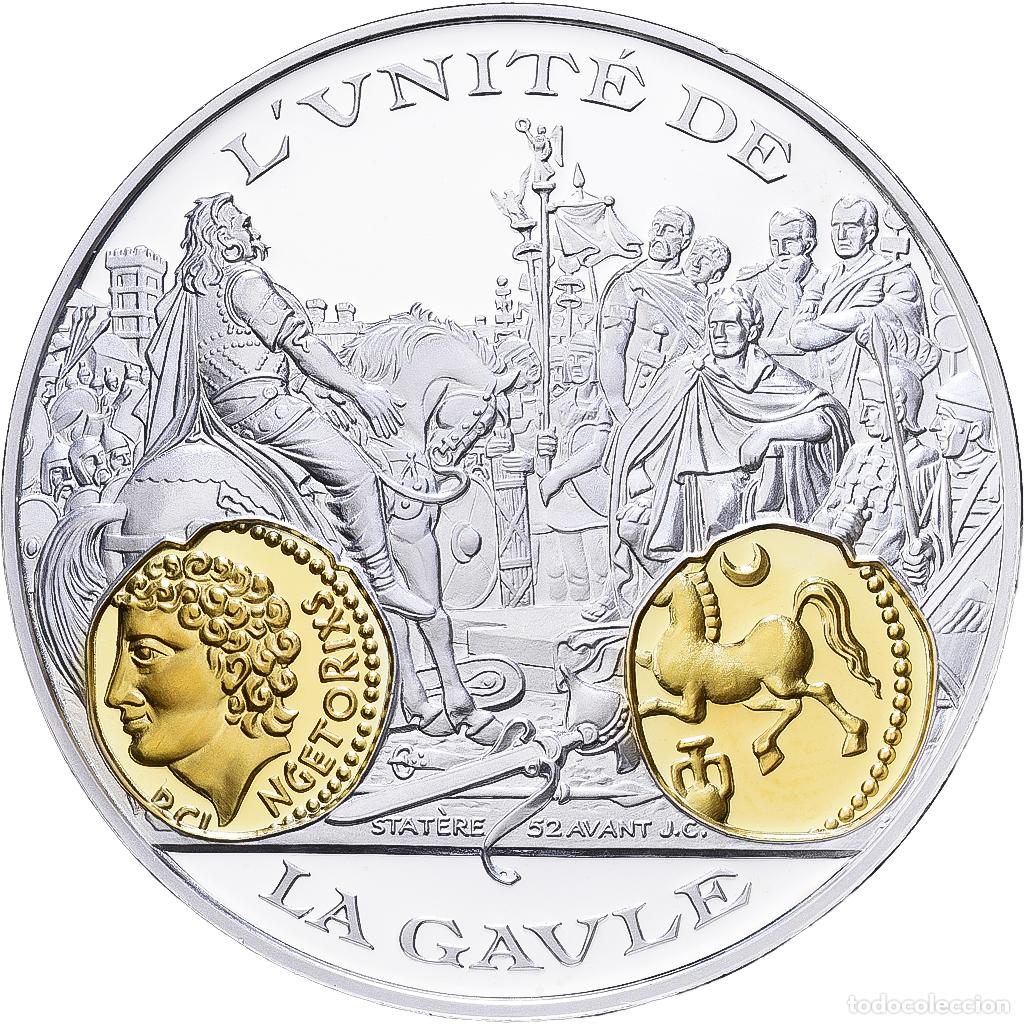 Medallas hist&oacute;ricas: [#1216688] Francia, medalla, 2000 Ans d'Histoire Mon&eacute;taire, La Gaule, Vercing&eacute;torix