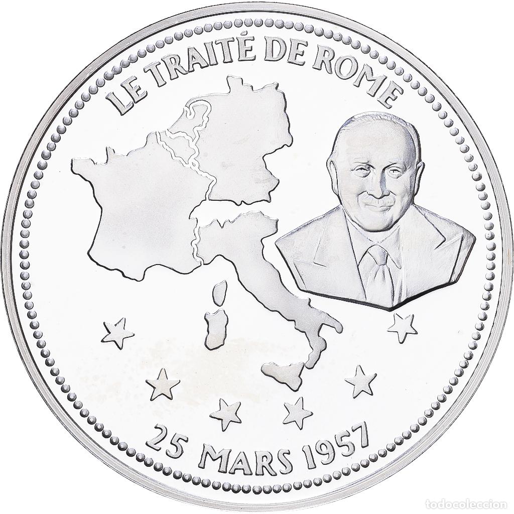 Medallas hist&oacute;ricas: [#1216408] Francia, medalla, Le Trait&eacute; de Rome, Plata, FDC