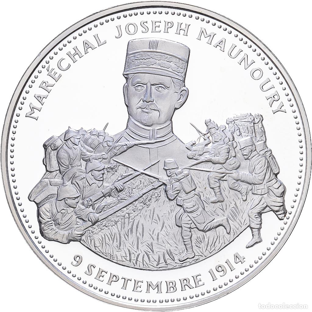 Medallas hist&oacute;ricas: [#1216412] Francia, medalla, Mar&eacute;chal Maunoury, Plata, FDC