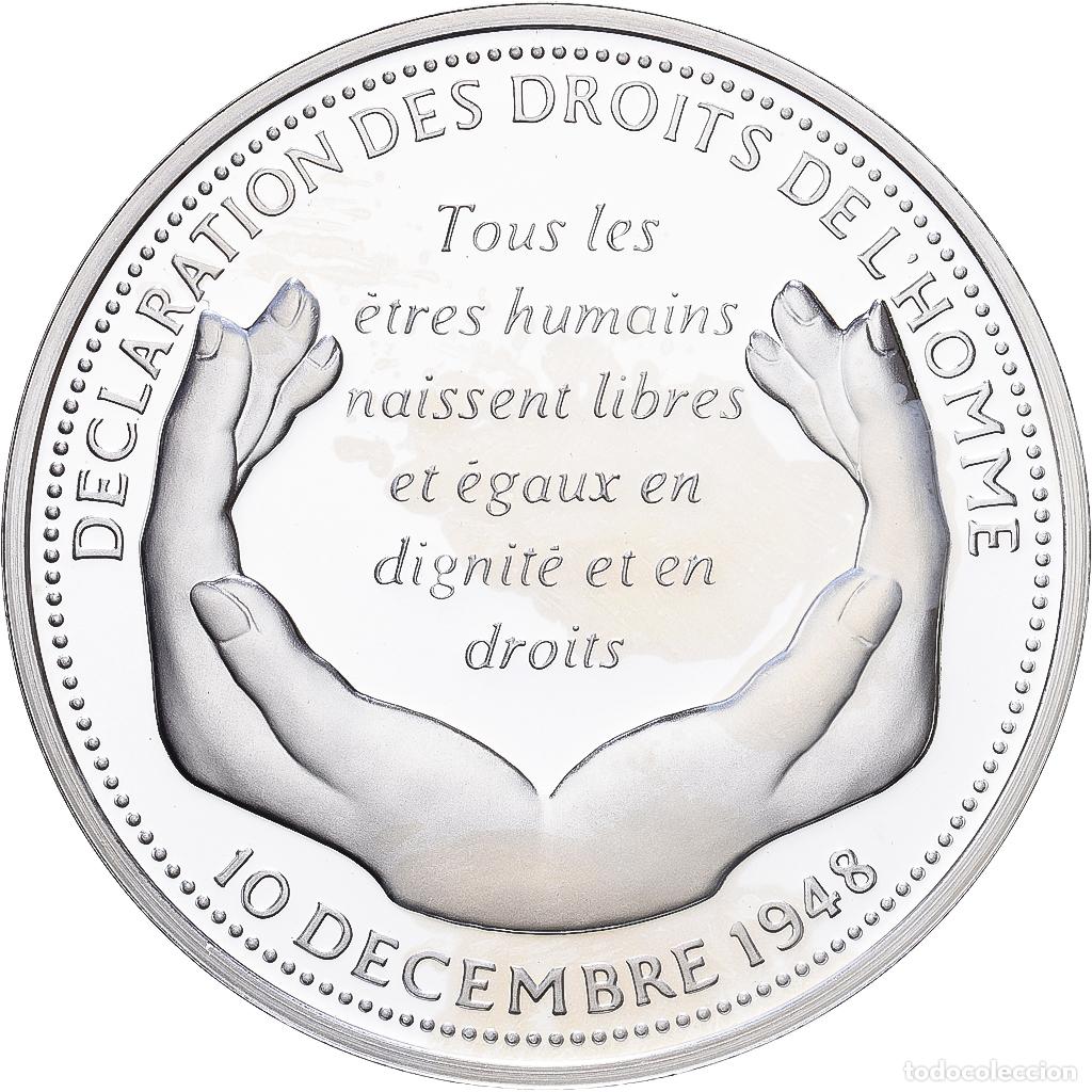 Medallas hist&oacute;ricas: [#1216411] Francia, medalla, D&eacute;claration des Droits de l'Homme, Plata, FDC